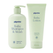 Pipette Fragrance-Free Baby Wash & Lotion Duo