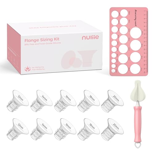 Nuliie Silicone Breast Pump Flange Sizing & Insert Kit