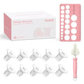 Nuliie Flange Sizing Kit for 24mm Flange/Shield of Most Pumps, Silicone Flange Inserts Replacement Kit, Pumping Essential Kit for Moms