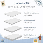 Soft Microfiber Fitted Crib & Toddler Bed Sheet