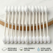 CGR Organic Cotton Baby Safety Swabs with Large Tips