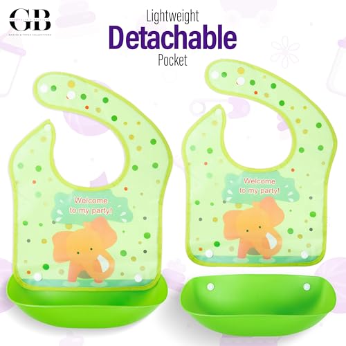 GB Gwendolyn's Boutique 3-Bib & Temperature Utensil Set
