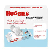 Huggies Simply Clean Unscented Baby Diaper Wipes