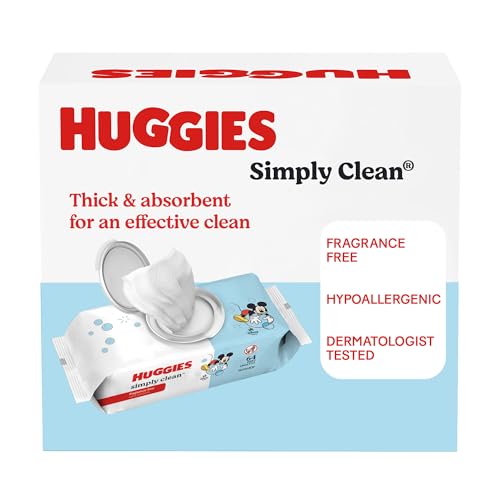 Huggies Simply Clean Unscented Baby Diaper Wipes