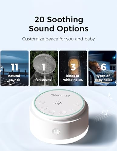 Momcozy Portable Baby White Noise Sound Machine