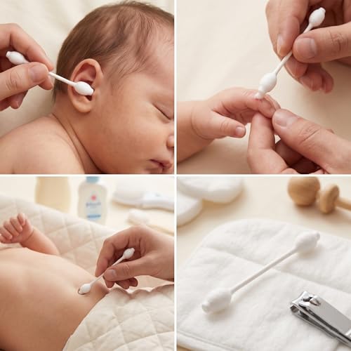 CGR Organic Cotton Baby Safety Swabs with Large Tips