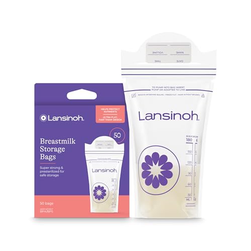Lansinoh Breast Milk Storage Bags for Freezing & Feeding