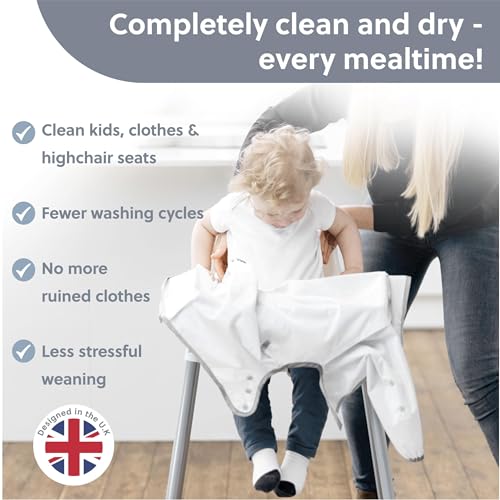 BIBaDO Easy-Clean Long Sleeve Bib for Babies & Toddlers