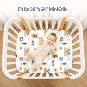 Soft Microfiber Fitted Crib & Toddler Bed Sheet