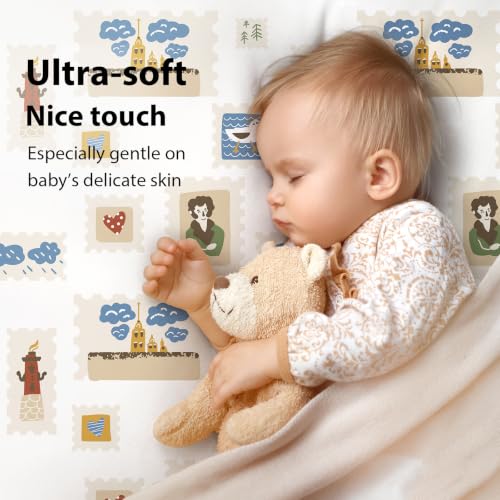 Soft Microfiber Fitted Crib & Toddler Bed Sheet