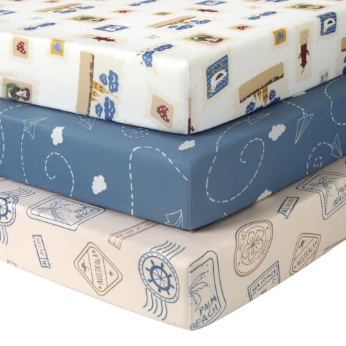 Soft Microfiber Fitted Crib & Toddler Bed Sheet