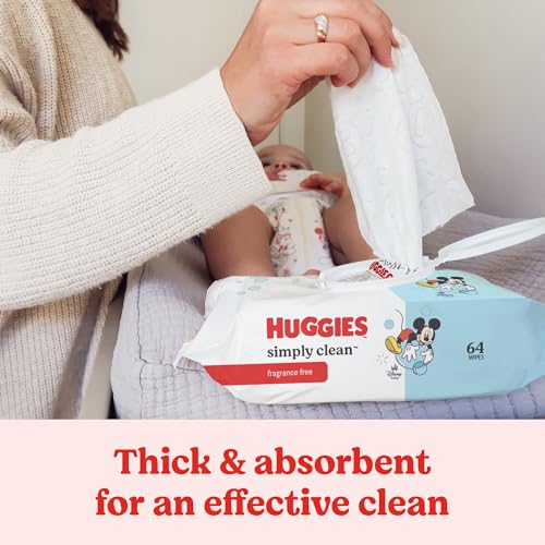 Huggies Simply Clean Unscented Baby Diaper Wipes