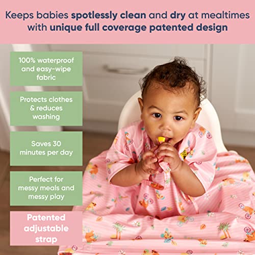 BIBaDO Easy-Clean Long Sleeve Bib for Babies & Toddlers