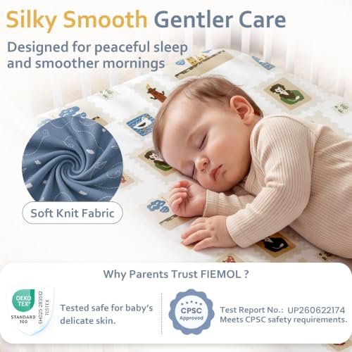 Soft Microfiber Fitted Crib & Toddler Bed Sheet
