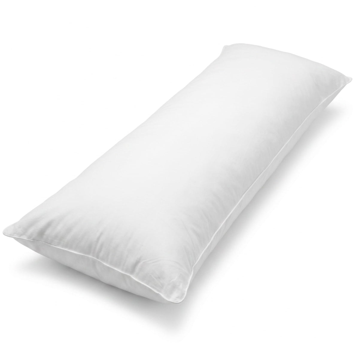 East Coast Bedding Body Pillow, 100% Cotton Shell, Soft Breathable Comfort, Full Body Support for Side Sleepers, Multiple Fill & Size Options