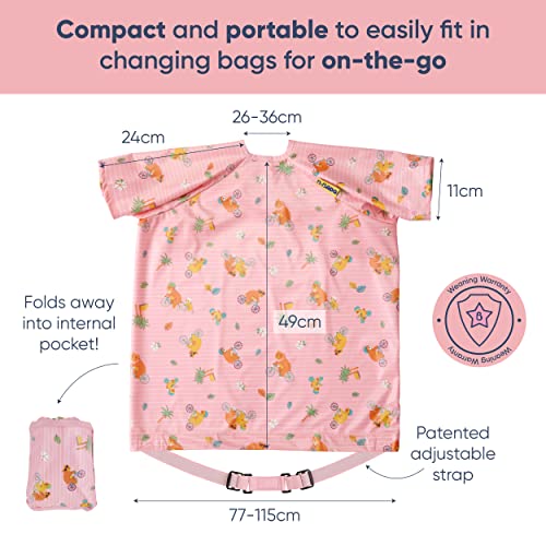 BIBaDO Easy-Clean Long Sleeve Bib for Babies & Toddlers