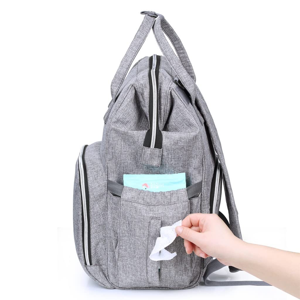 NSUQOA JSEIAJB Large Capacity Travel Diaper Backpack