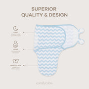 Comfy Cubs 3-Pack Easy Velcro Baby Swaddle Blankets