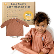 BIBaDO Easy-Clean Long Sleeve Bib for Babies & Toddlers