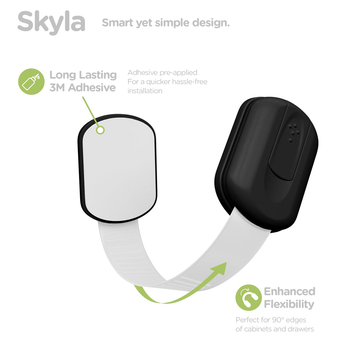 SKYLA HOMES Baby Proofing Cabinet Strap Lock Set