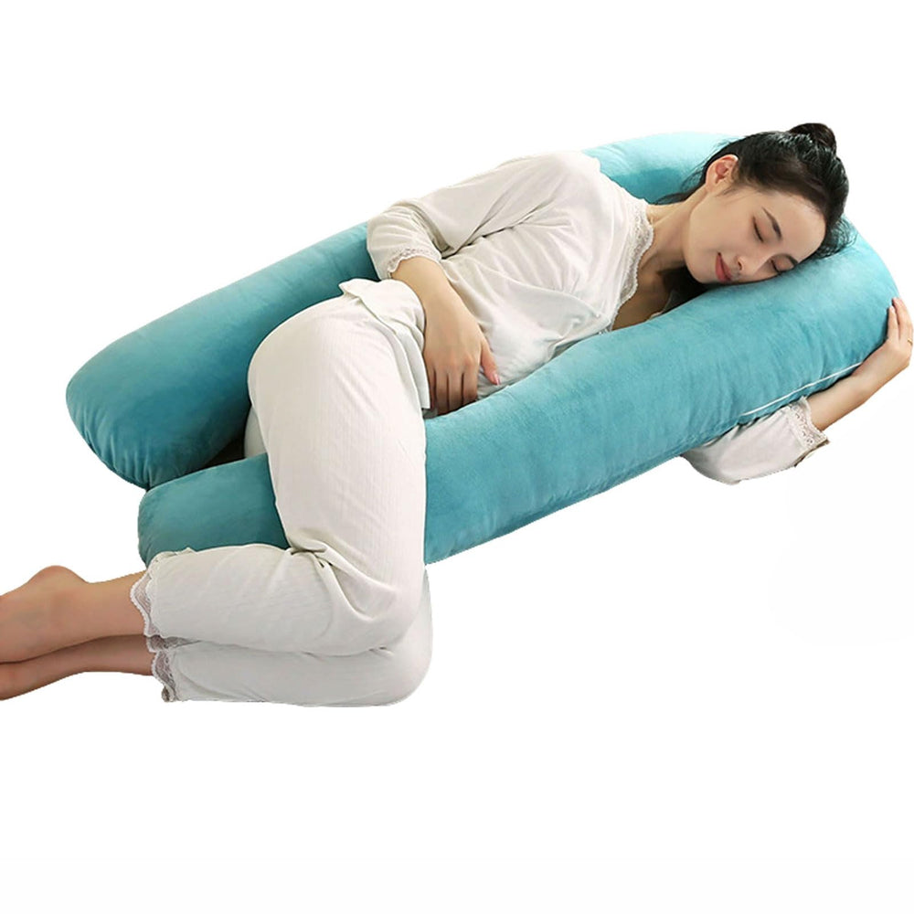HUHJYUGE U-Shaped Maternity Body Pillow for Side Sleeping