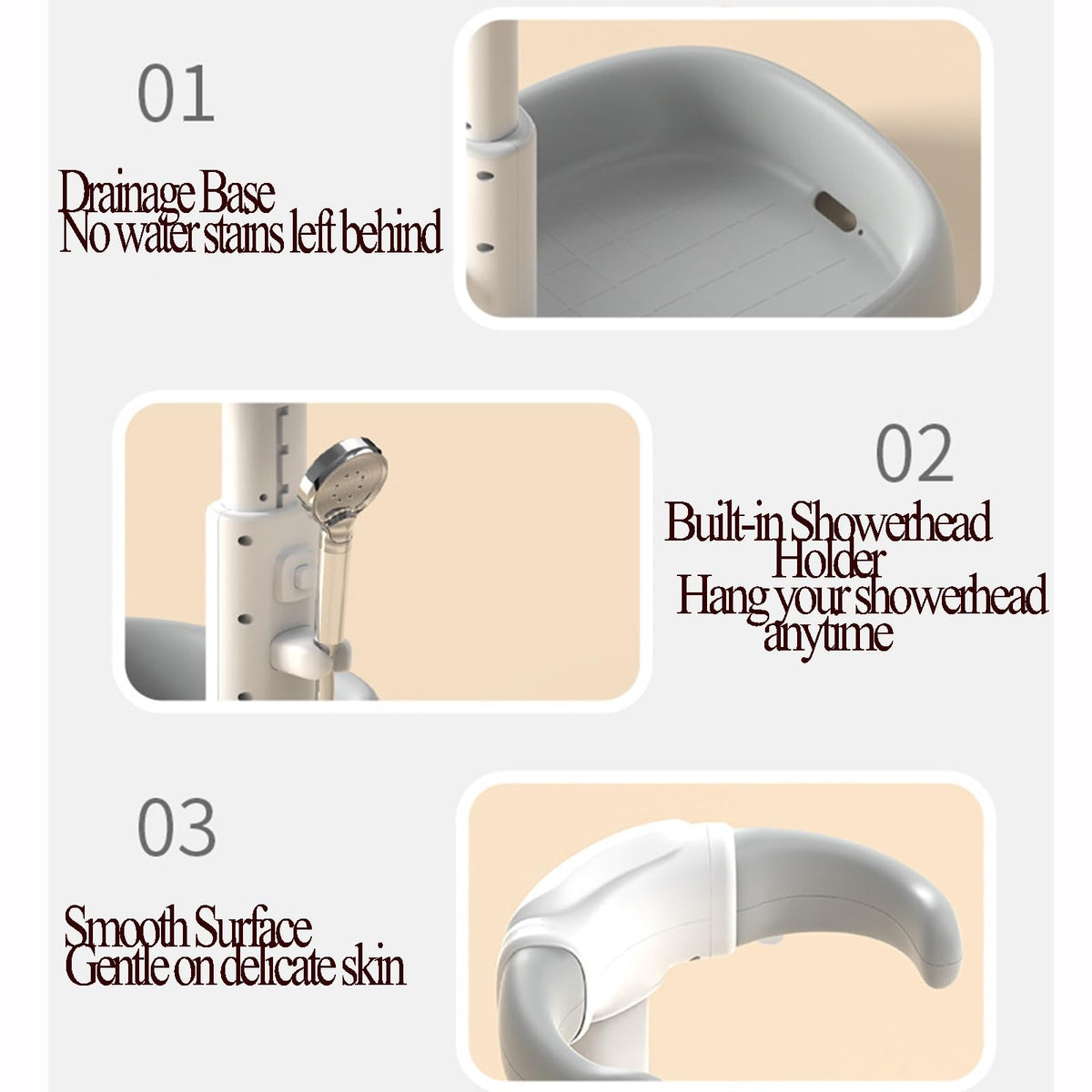 Adjustable Non-Slip Baby Bathtub Support Stand Frame