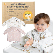 BIBaDO Easy-Clean Long Sleeve Bib for Babies & Toddlers