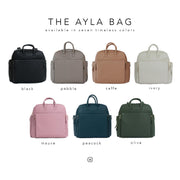 Ayla & Co Convertible Diaper Bag Backpack with Insulated Pockets