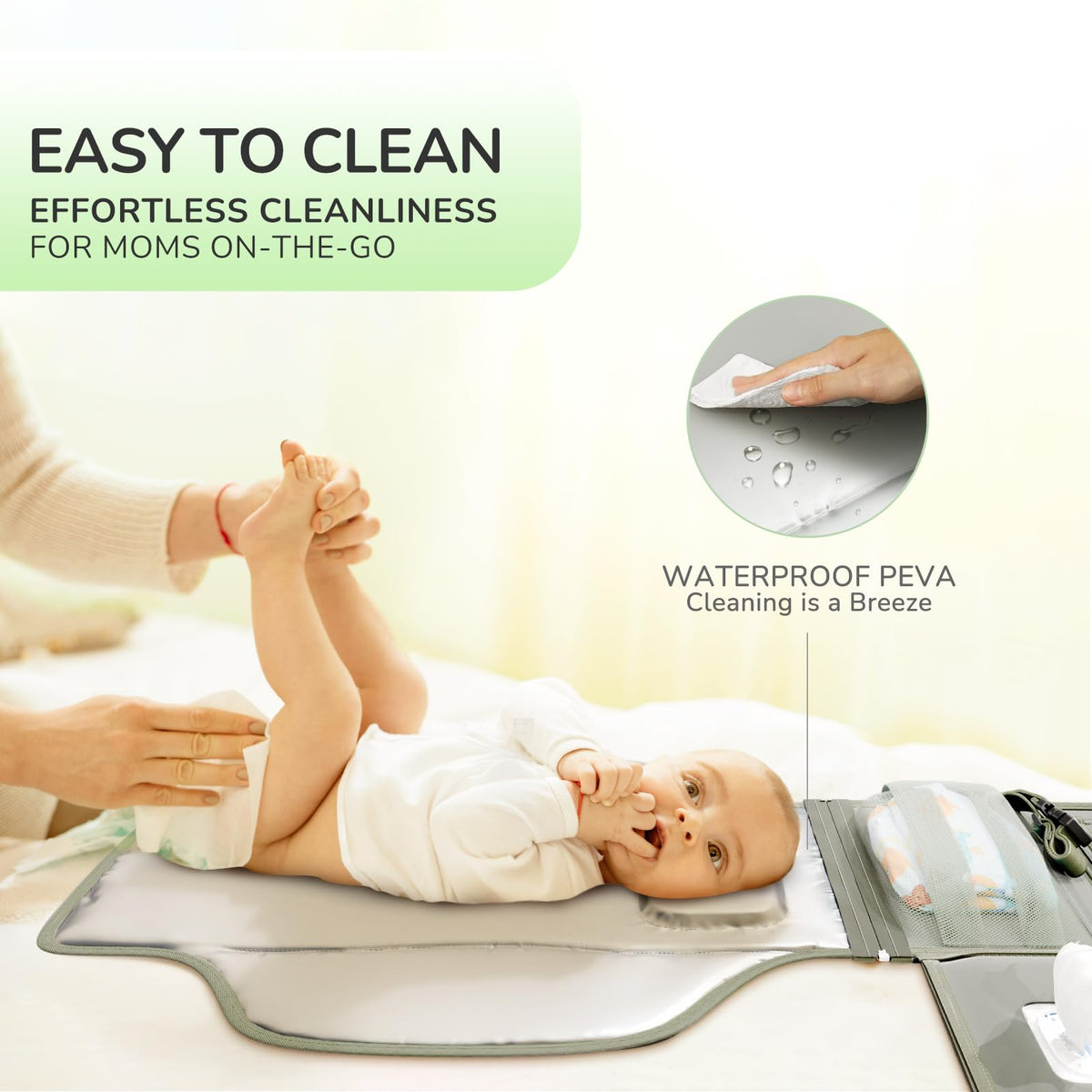 Alatino Portable Baby Diaper Changing Pad for Travel