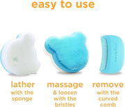 oogiebear Cradle Cap Brush Kit for Newborn Scalp Care
