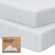 KeaBabies 2-Pack Organic Fitted Crib Sheets, 52 x 28 in
