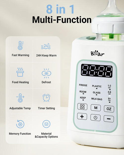 Bear Baby Bottle Warmer, Fast Warming Breast Milk Formula