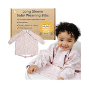 BIBaDO Easy-Clean Long Sleeve Bib for Babies & Toddlers