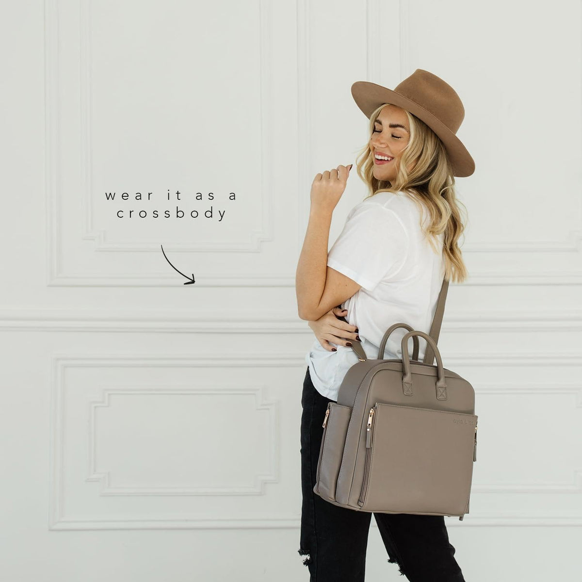 Ayla & Co Convertible Diaper Bag Backpack with Insulated Pockets