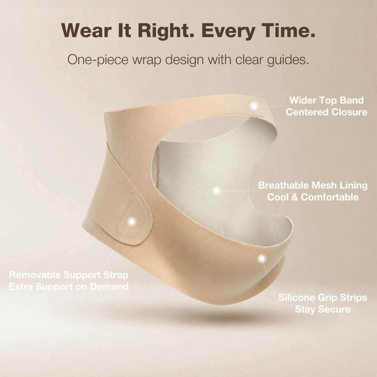 Enthra Pregnancy Belly Band with Extra-Wide Back Support for Hips & Pelvis