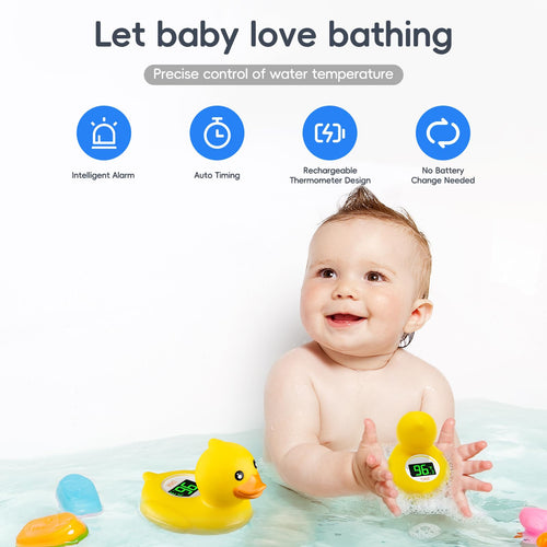 b&h Floating Baby Bath Water Thermometer & Safety Toy