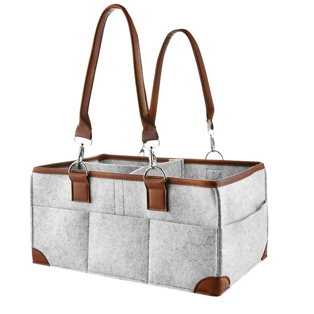 GAAHRQQQ Portable Diaper Caddy Organizer for Nursery & Car