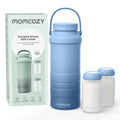 Momcozy 22oz Portable Breast Milk Cooler for Outdoor, Life Saver with 360° Total Cooling for 24 Hours, Larger Capacity Travel Breastmilk Chiller with 2pcs Baby Bottles for Breastmilk Storage