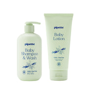 Pipette Fragrance-Free Baby Wash & Lotion Duo