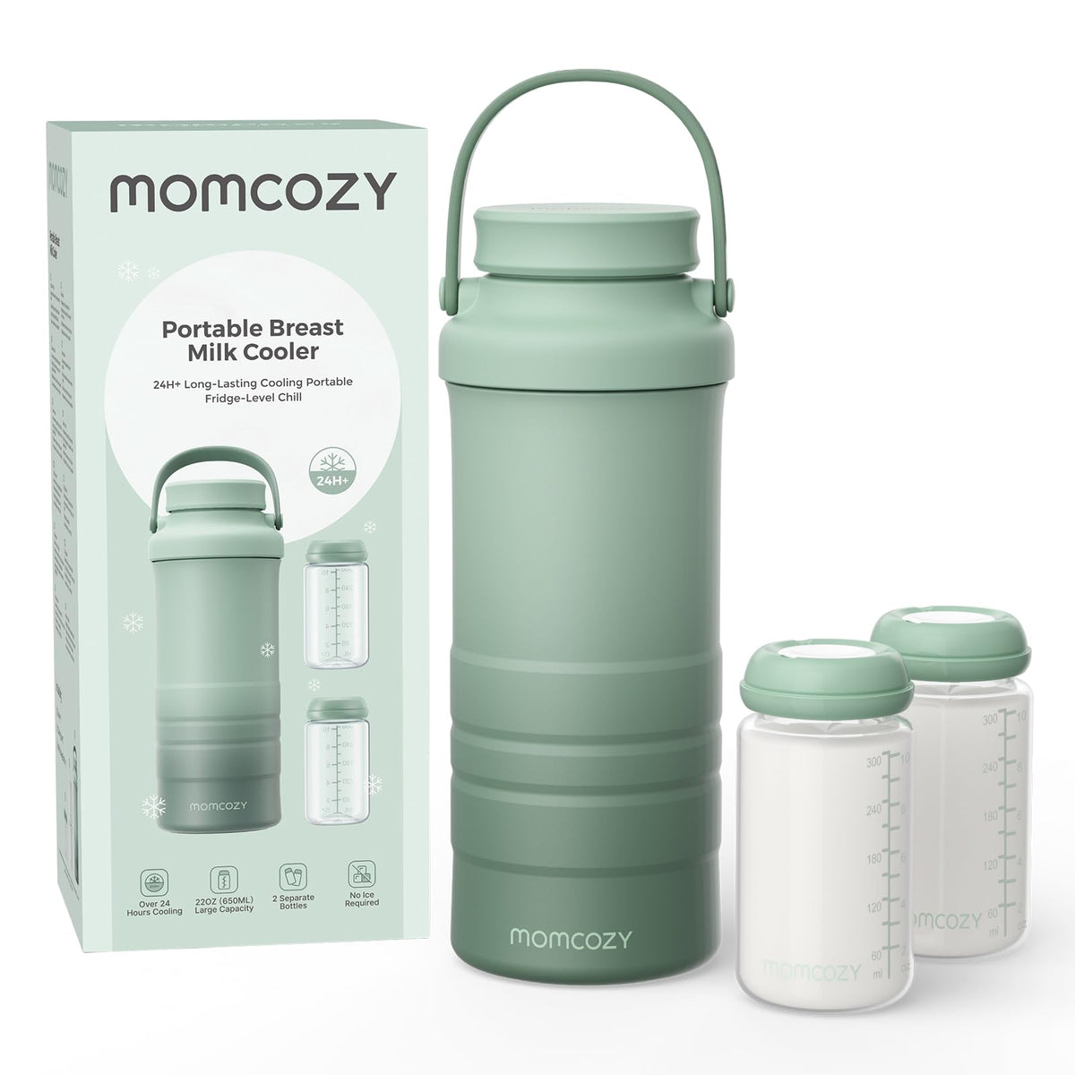 Momcozy 22 oz Portable Breast Milk Cooler, 24-Hour Cooling