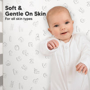 KeaBabies 2-Pack Organic Fitted Crib Sheets, 52 x 28 in