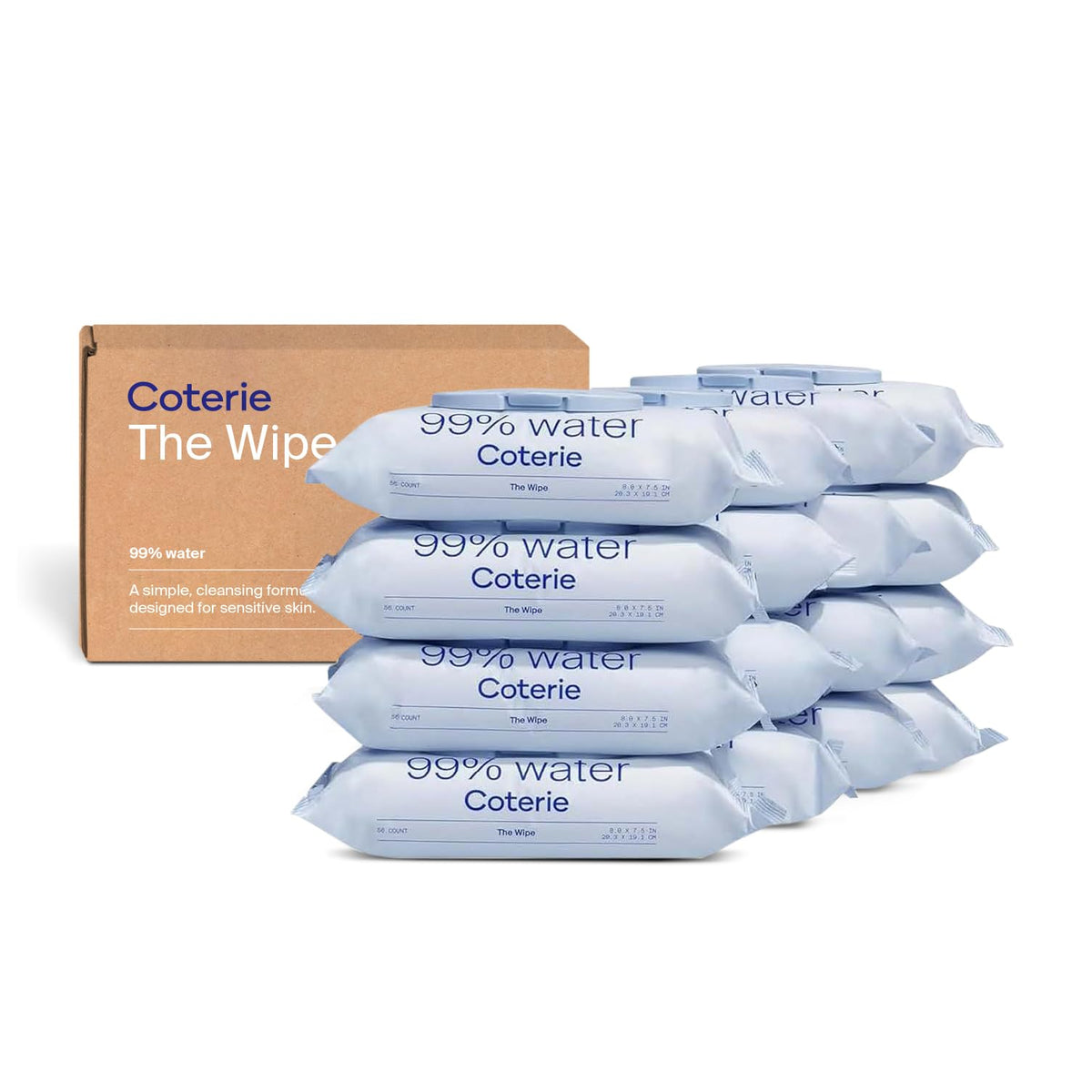 Coterie Sensitive Skin Baby Wipes, 99% Water & Unscented