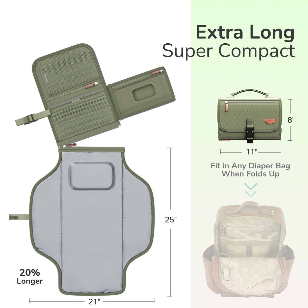 Alatino Portable Baby Diaper Changing Pad for Travel