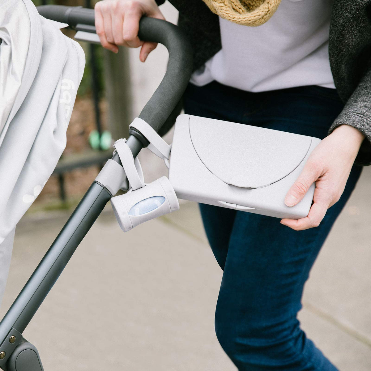 Ubbi Retractable On-the-Go Baby Diaper Bag Dispenser