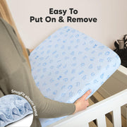 KeaBabies 2-Pack Organic Fitted Crib Sheets, 52 x 28 in
