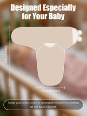 MOON PARK 3-Pack 100% Cotton Baby Swaddle Blankets