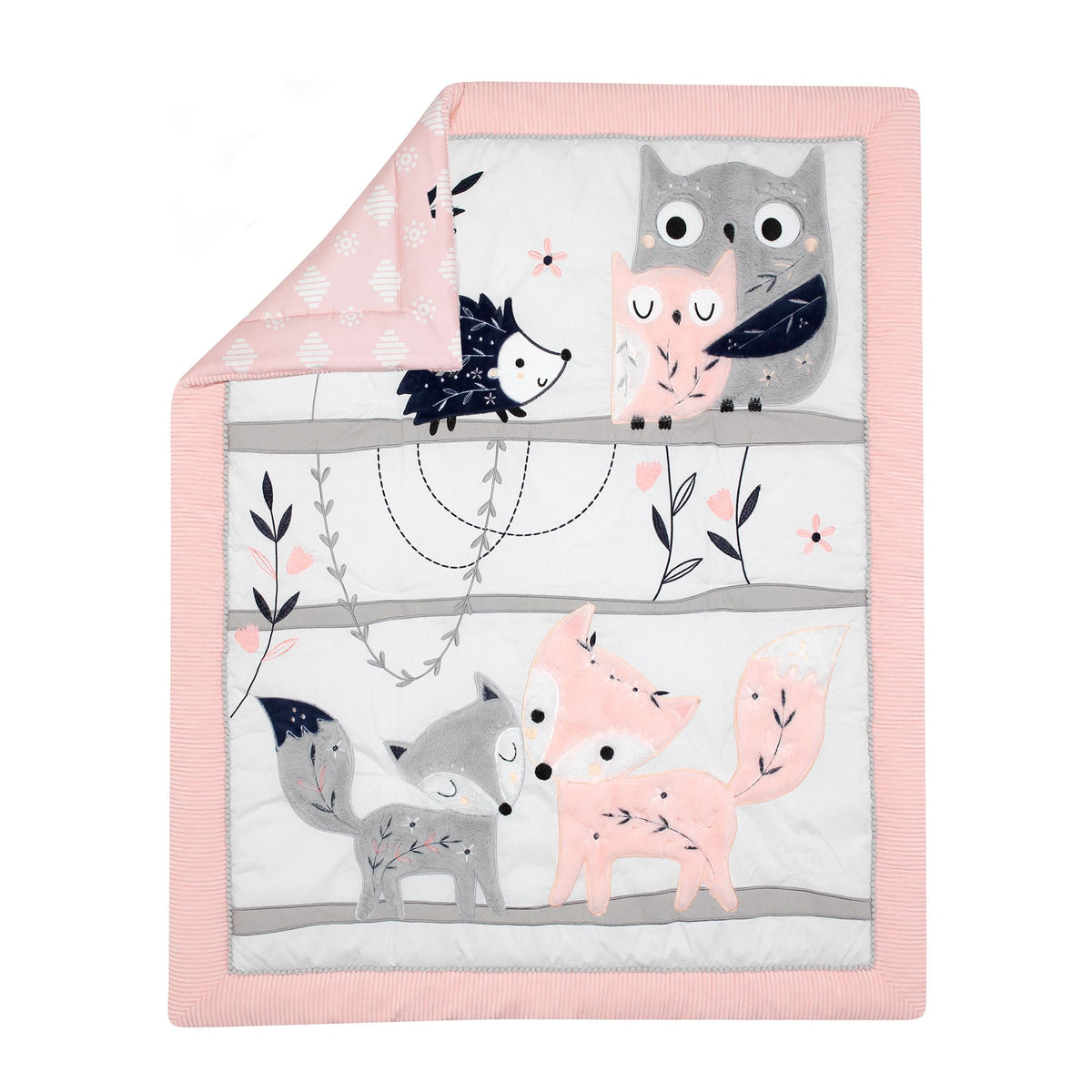 Lambs & Ivy 4-Piece Crib Bedding Set with Wearable Blanket