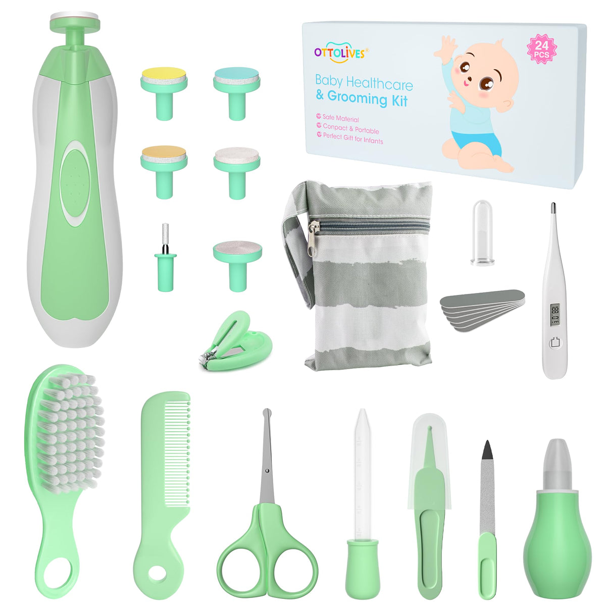 OTTOLIVES Baby Healthcare & Electric Grooming Kit