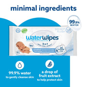 WaterWipes Original Plastic-Free Baby Wipes for Sensitive Skin