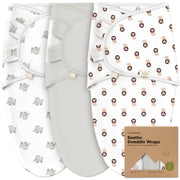 KeaBabies 3-Pack Organic Baby Swaddles for Newborns 0–6M